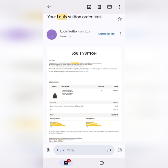 Louis Vuitton Palm Springs Mini - Picture 11 of 11